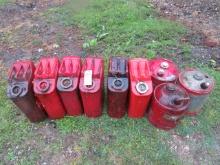 (9) Metal gas cans