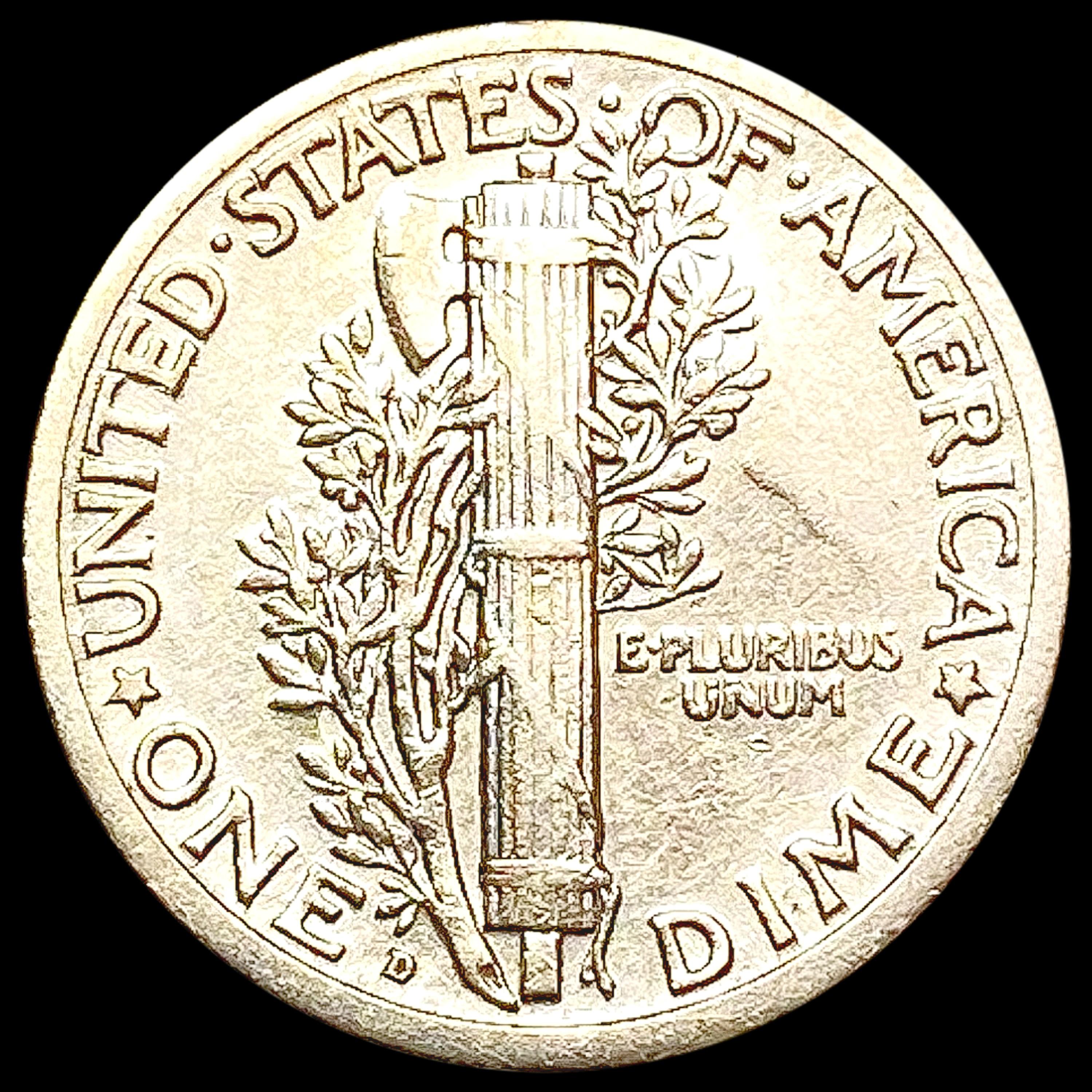1919-D Mercury Dime CLOSELY UNCIRCULATED