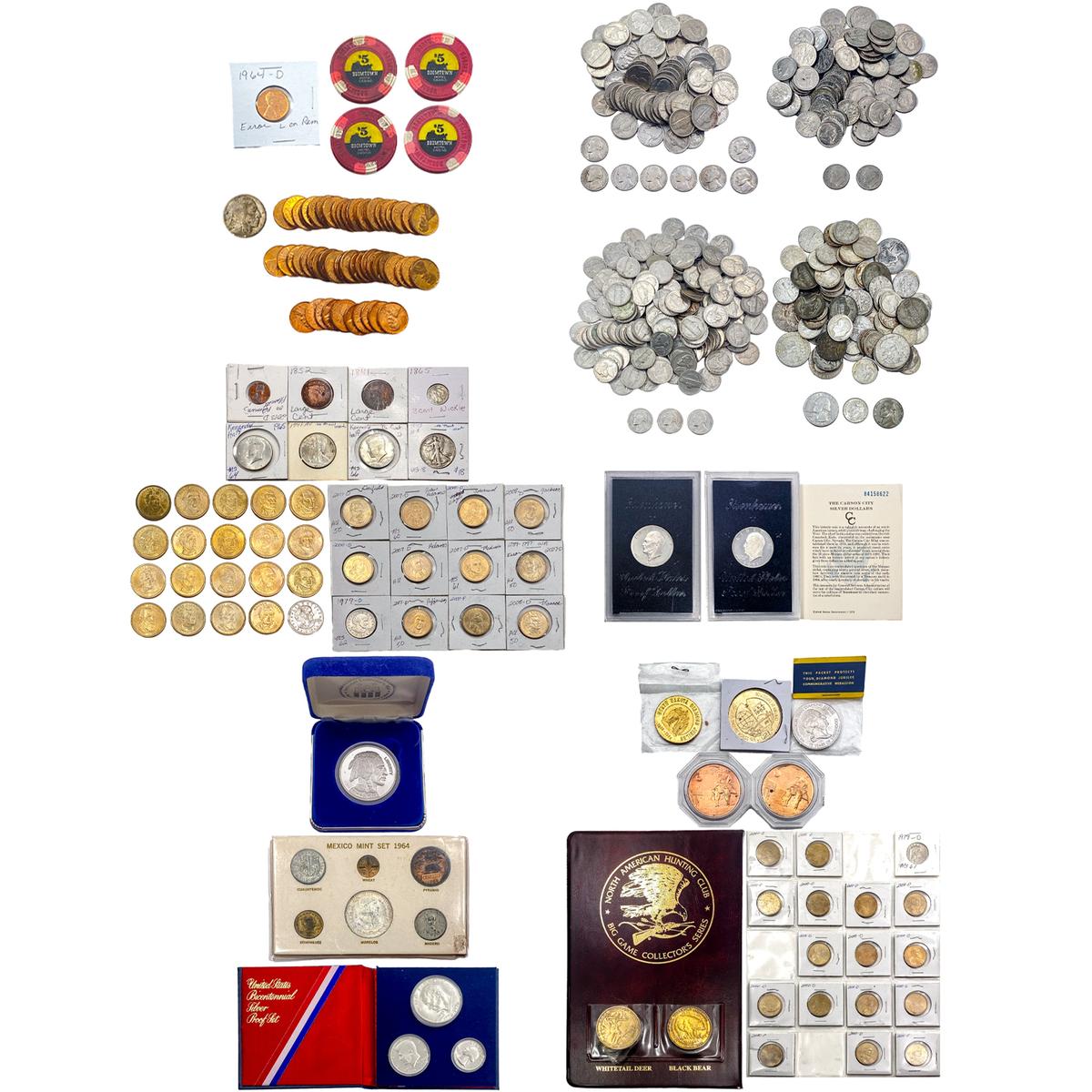 1840-1999 Large US Coinage Collection [400 Coins]