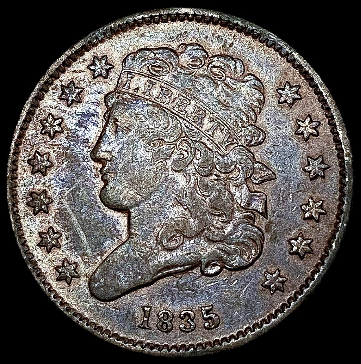 1835 Classic Head Half Cent CLOSELY UNCIRCULATED