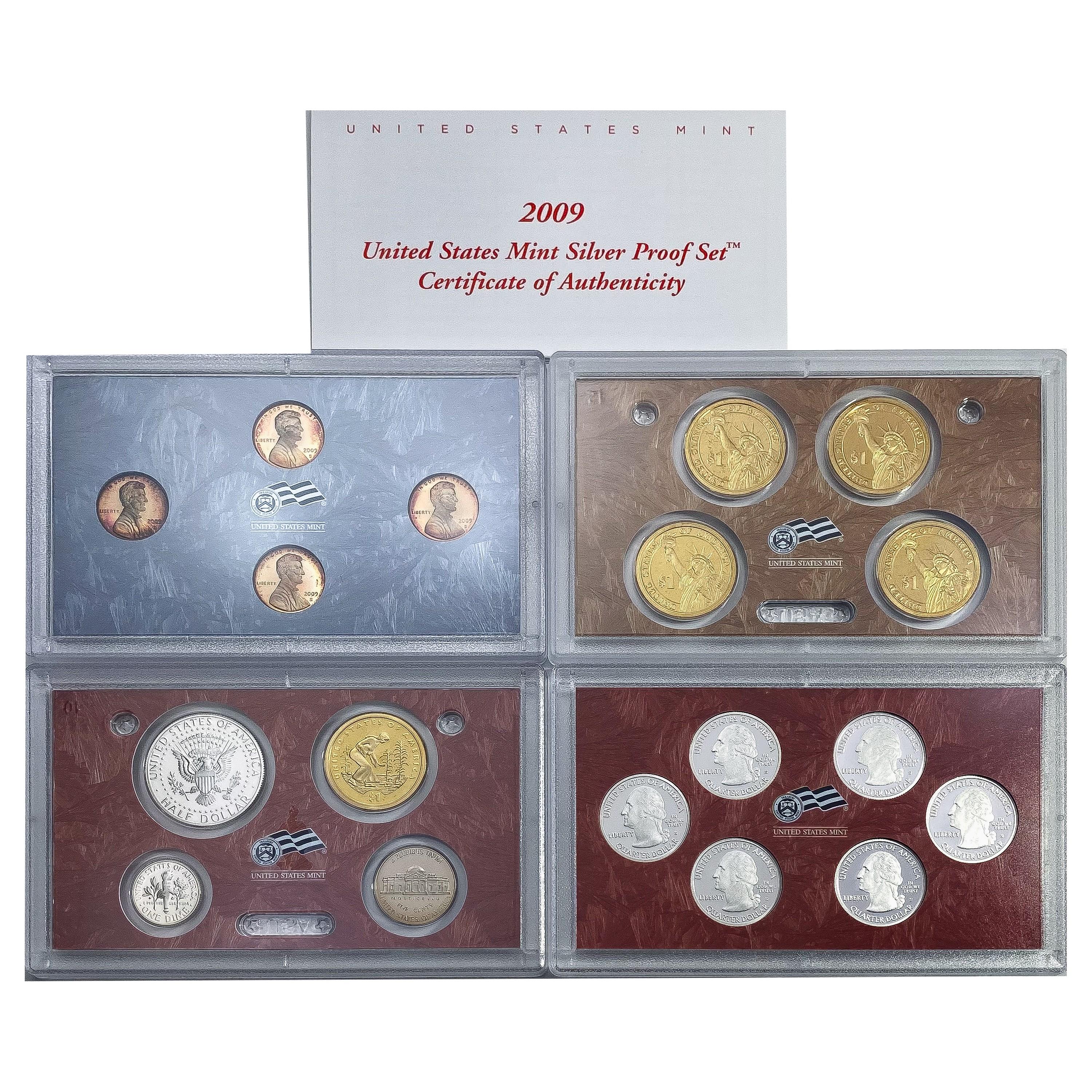 2009 Silver US Proof Sets [54 Coins]