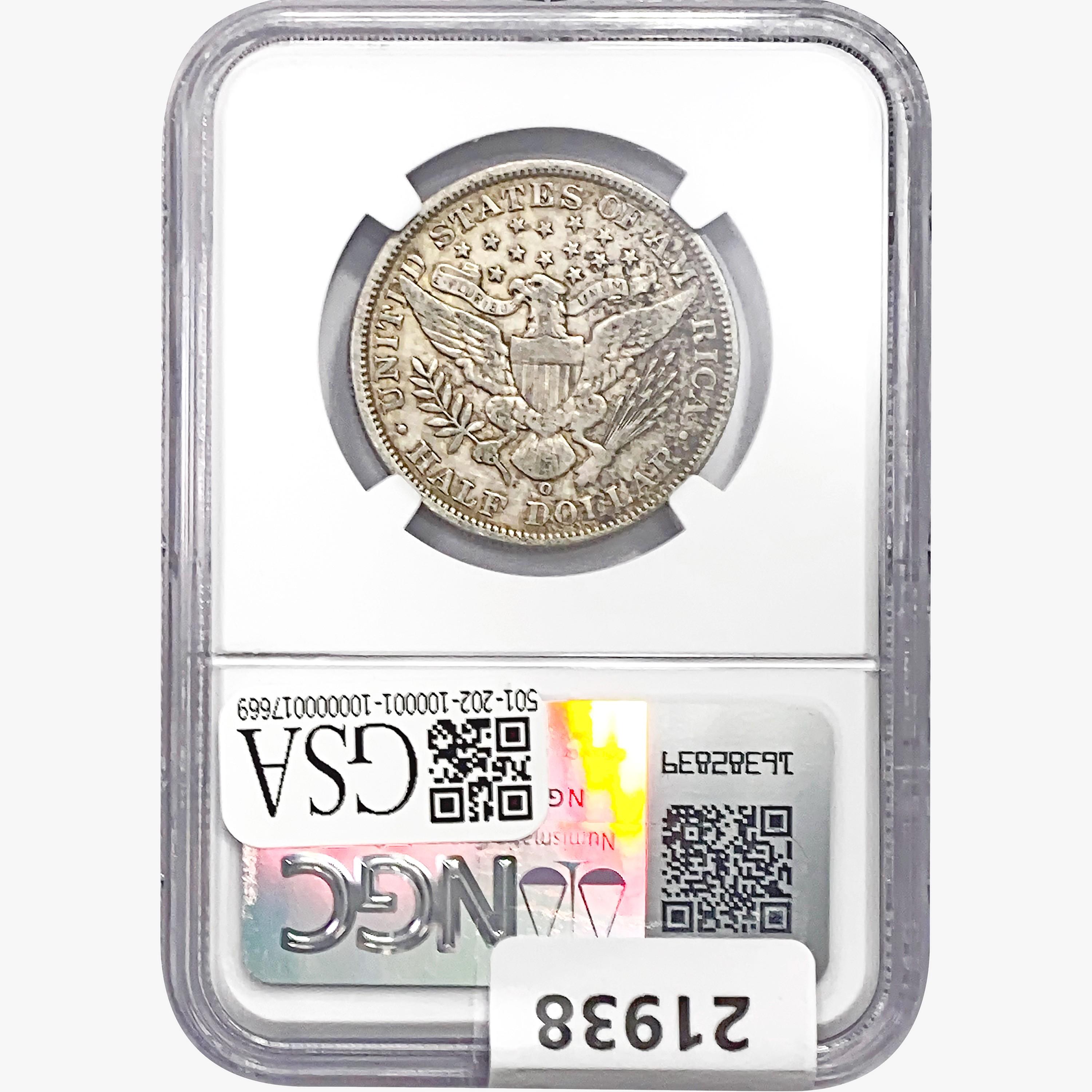 1900-O Barber Half Dollar NGC VF30