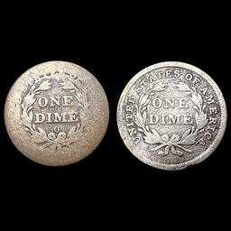 [2] Seated Lib Dimes [1839, 1839-O] NICELY CIRCULA