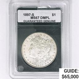 1897-S Morgan Silver Dollar GG MS67 DMPL