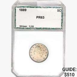 1889 Liberty Victory Nickel PCI PR63