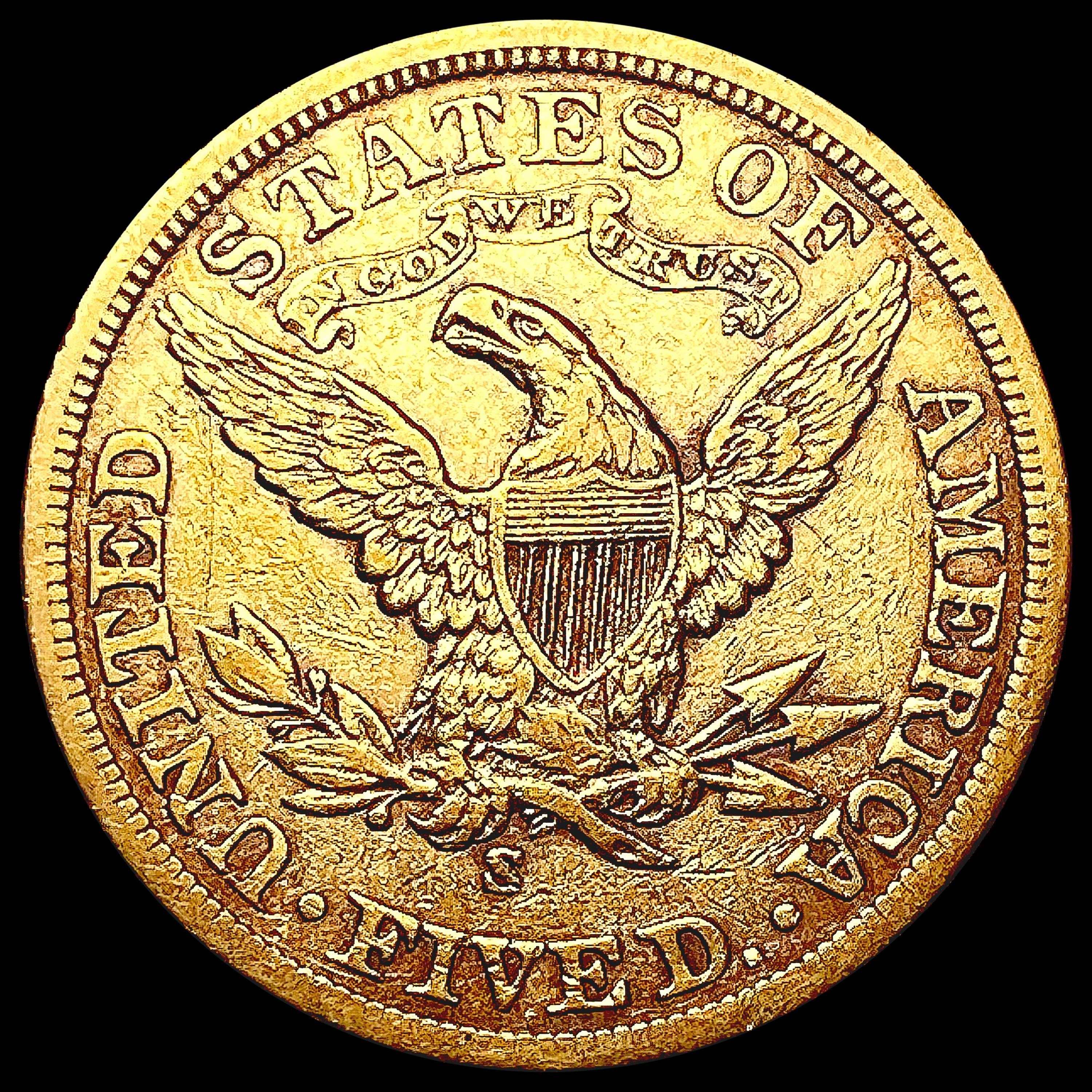 1901-S $5 Gold Half Eagle NEARLY UNCIRCULATED