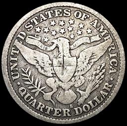 1896-S Barber Quarter NICELY CIRCULATED