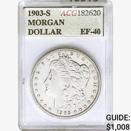 1903-S Morgan Silver Dollar ACG EF40