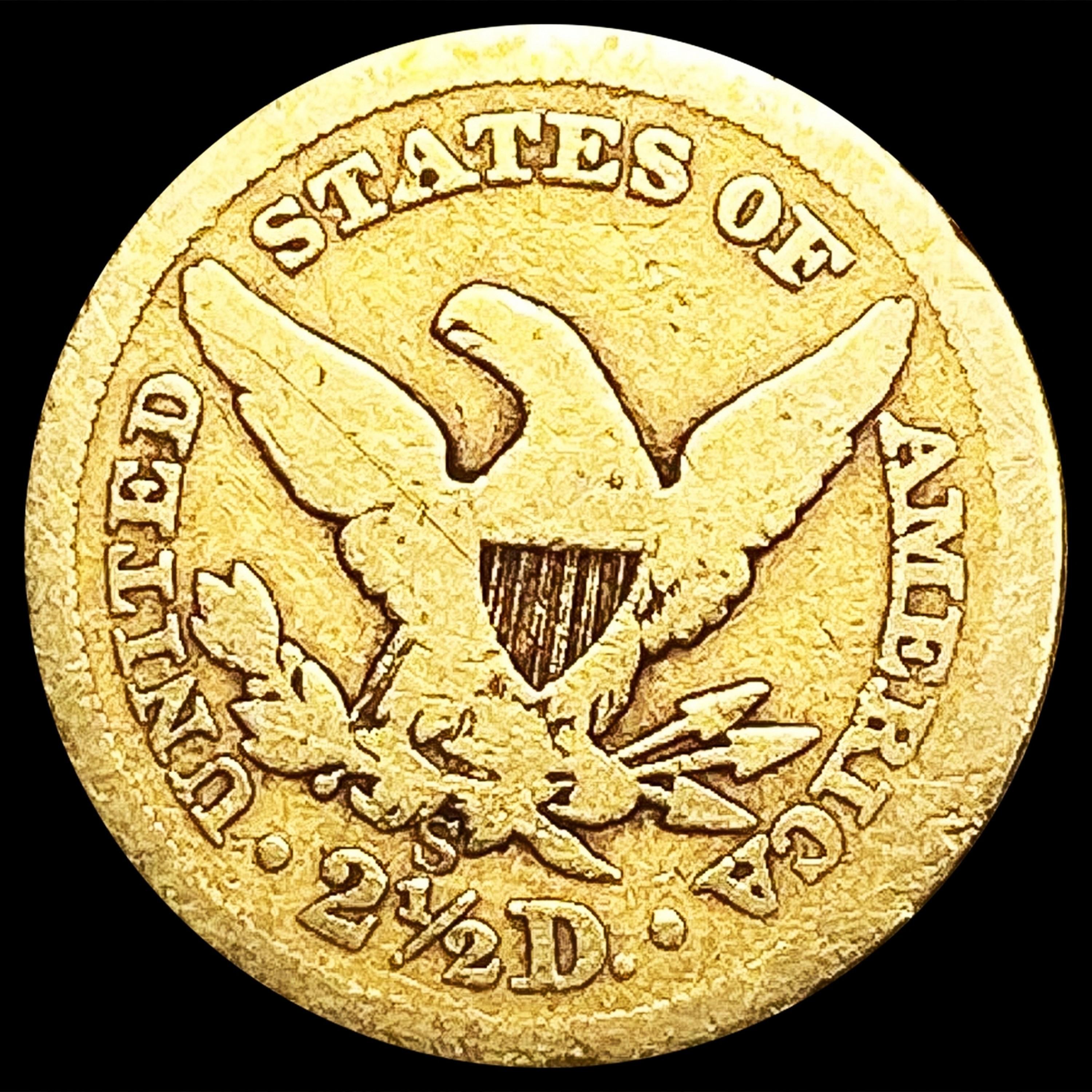 1857-S $2.50 Gold Quarter Eagle NICELY CIRCULATED