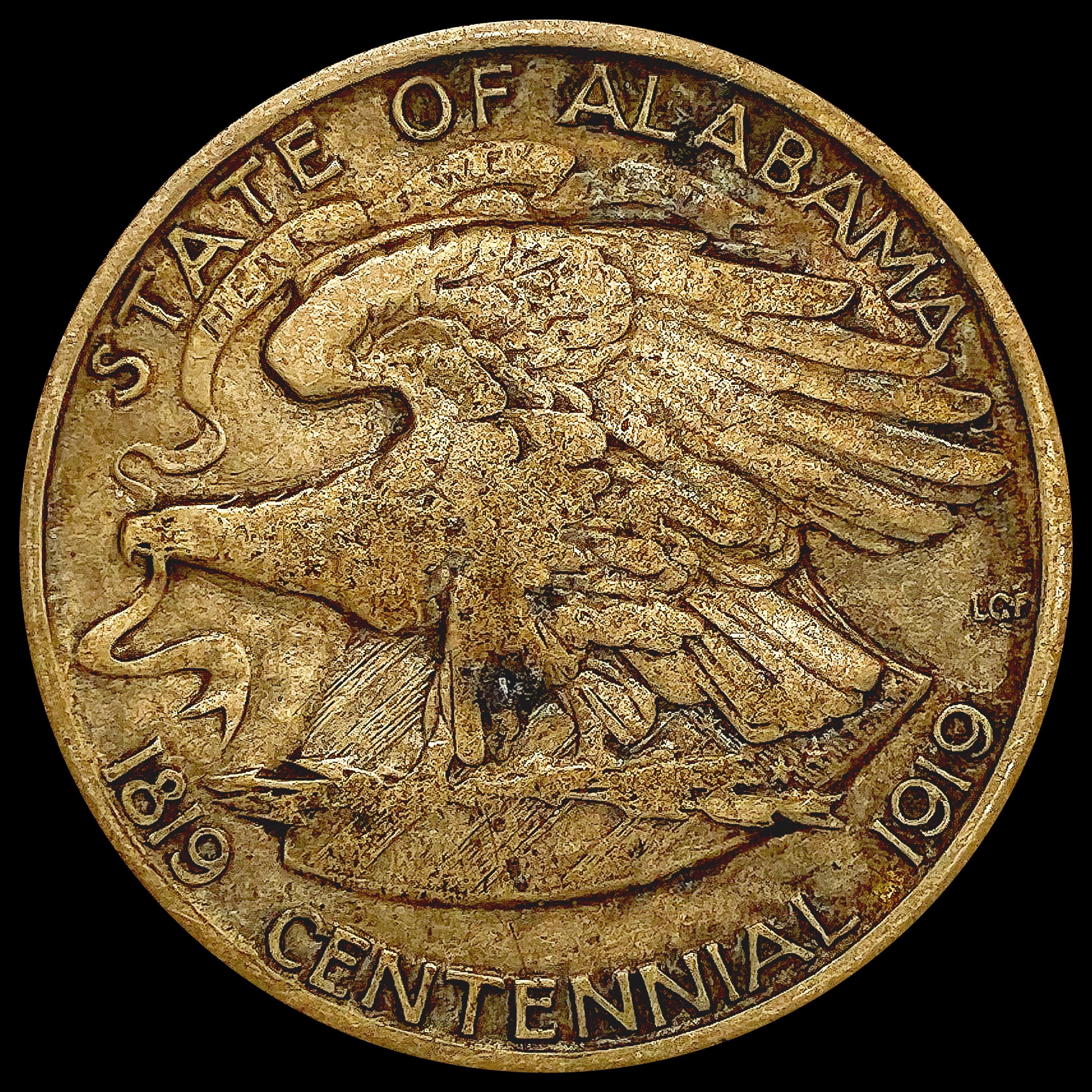 1921 Alabama Half Dollar NEARLY UNCIRCULATED