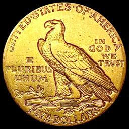 1910 $5 Gold Half Eagle NEARLY UNCIRCULATED