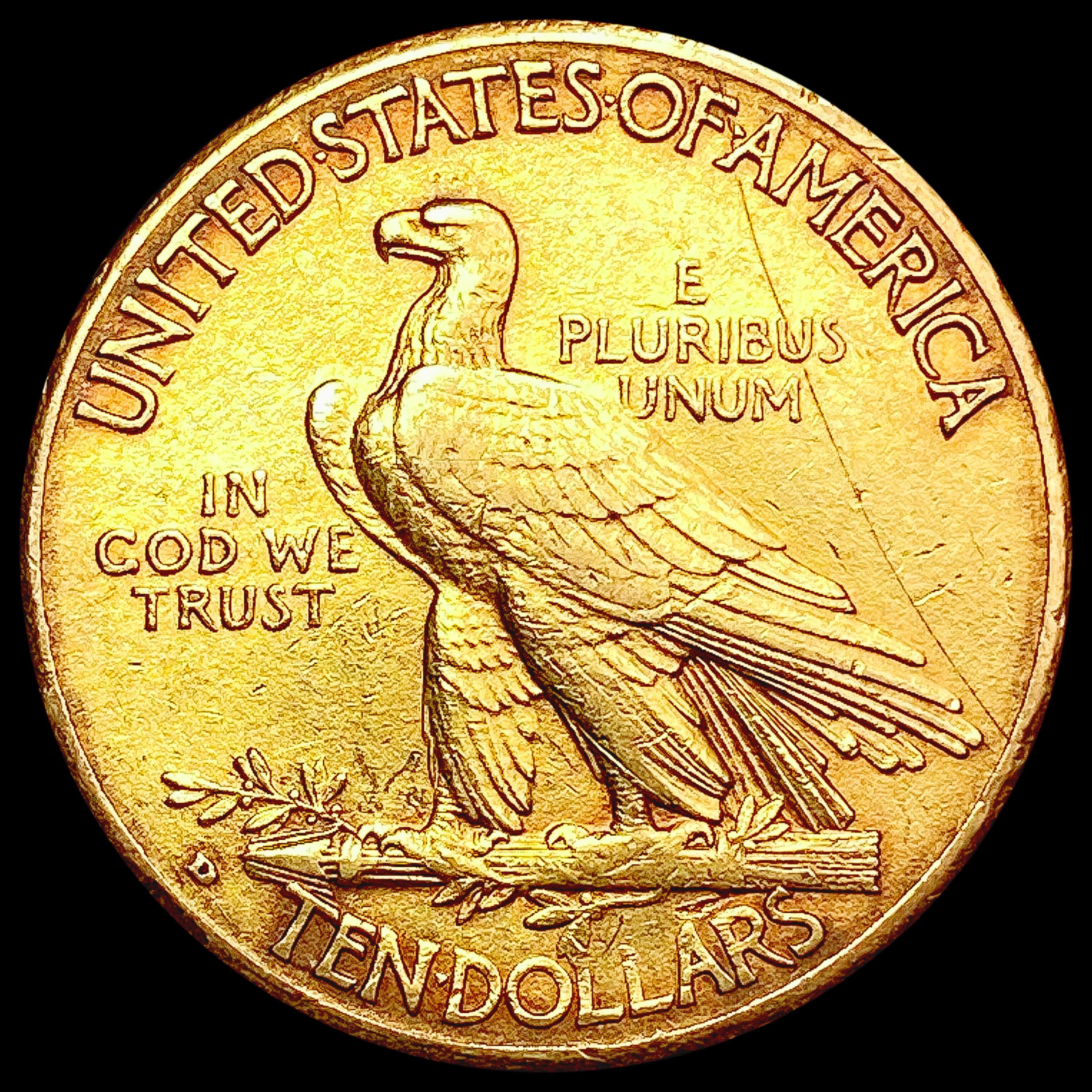 1910-D $10 Gold Eagle CLOSELY UNCIRCULATED