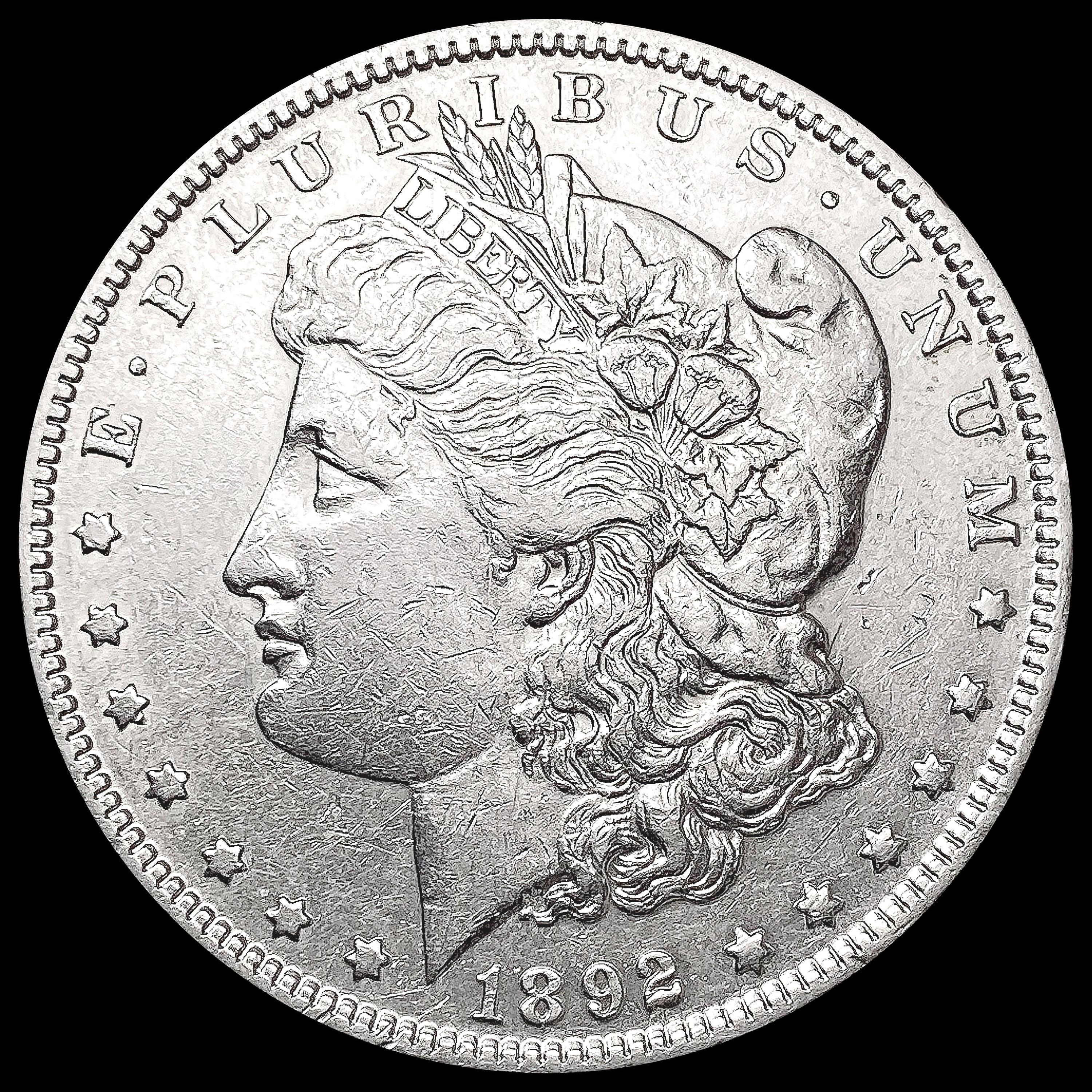 1892 Morgan Silver Dollar CLOSELY UNCIRCULATED