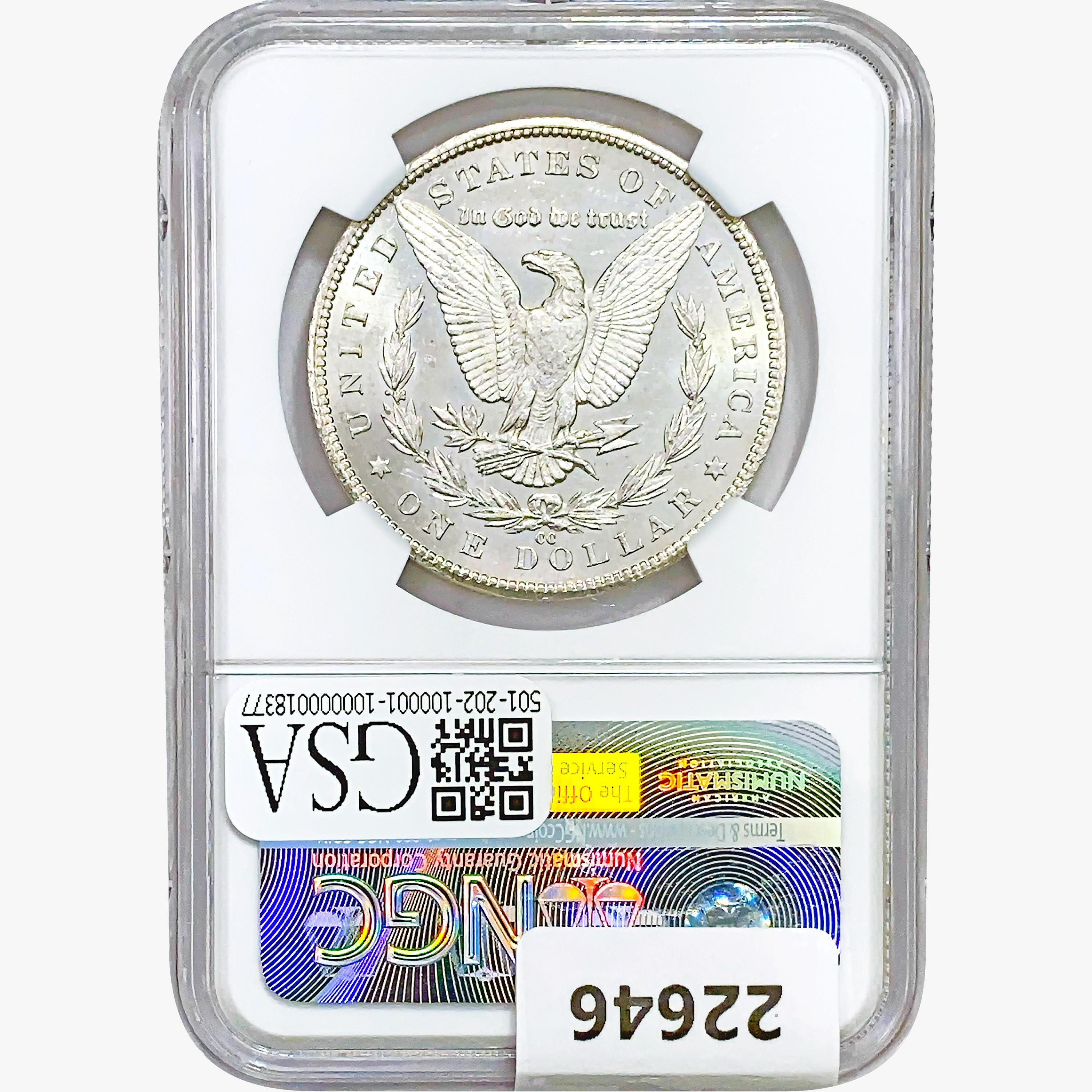 1885-CC Morgan Silver Dollar NGC MS61