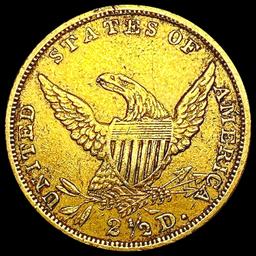 1836 $2.50 Gold Quarter Eagle CLOSELY UNCIRCULATED