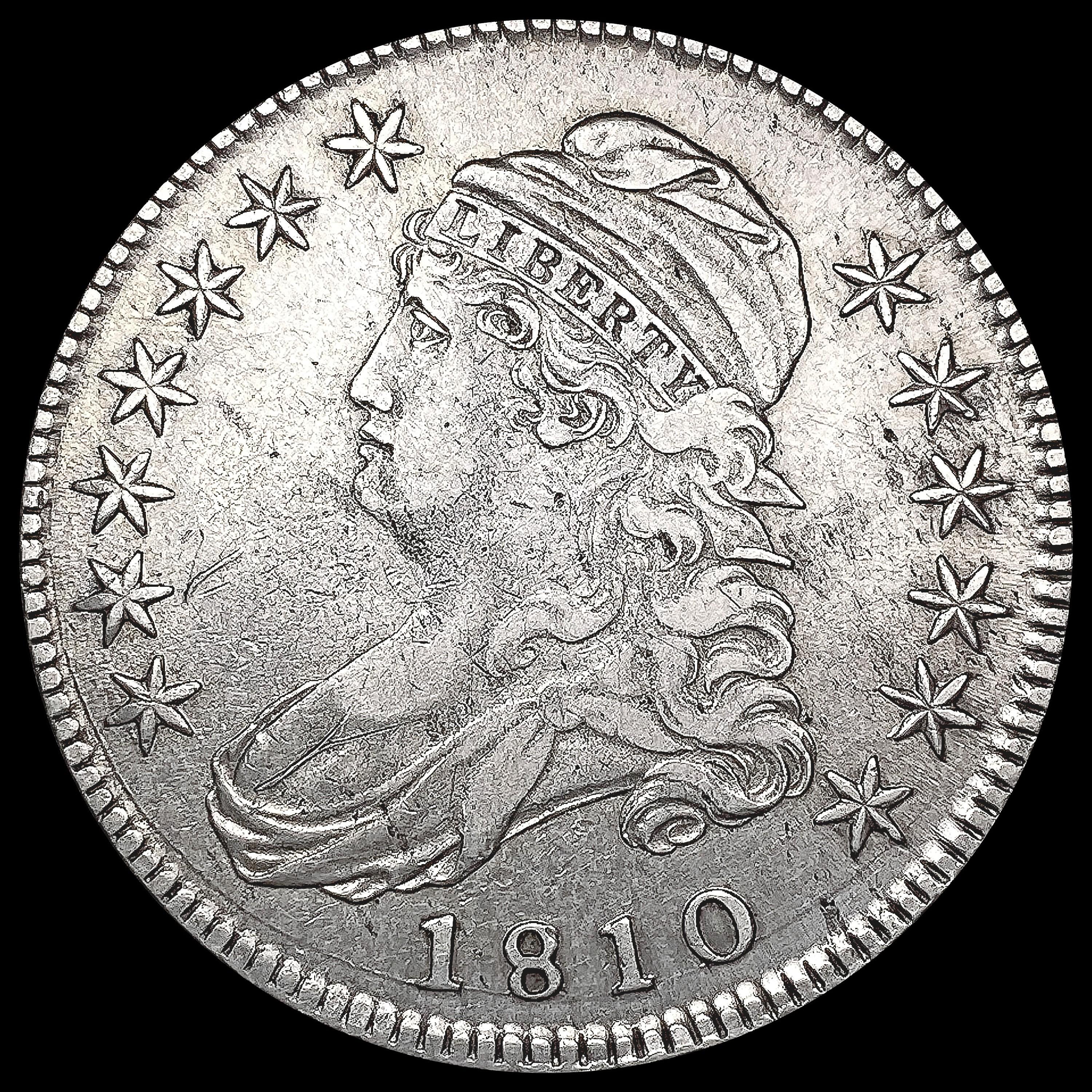 1810 Capped Bust Half Dollar NEARLY UNCIRCULATED