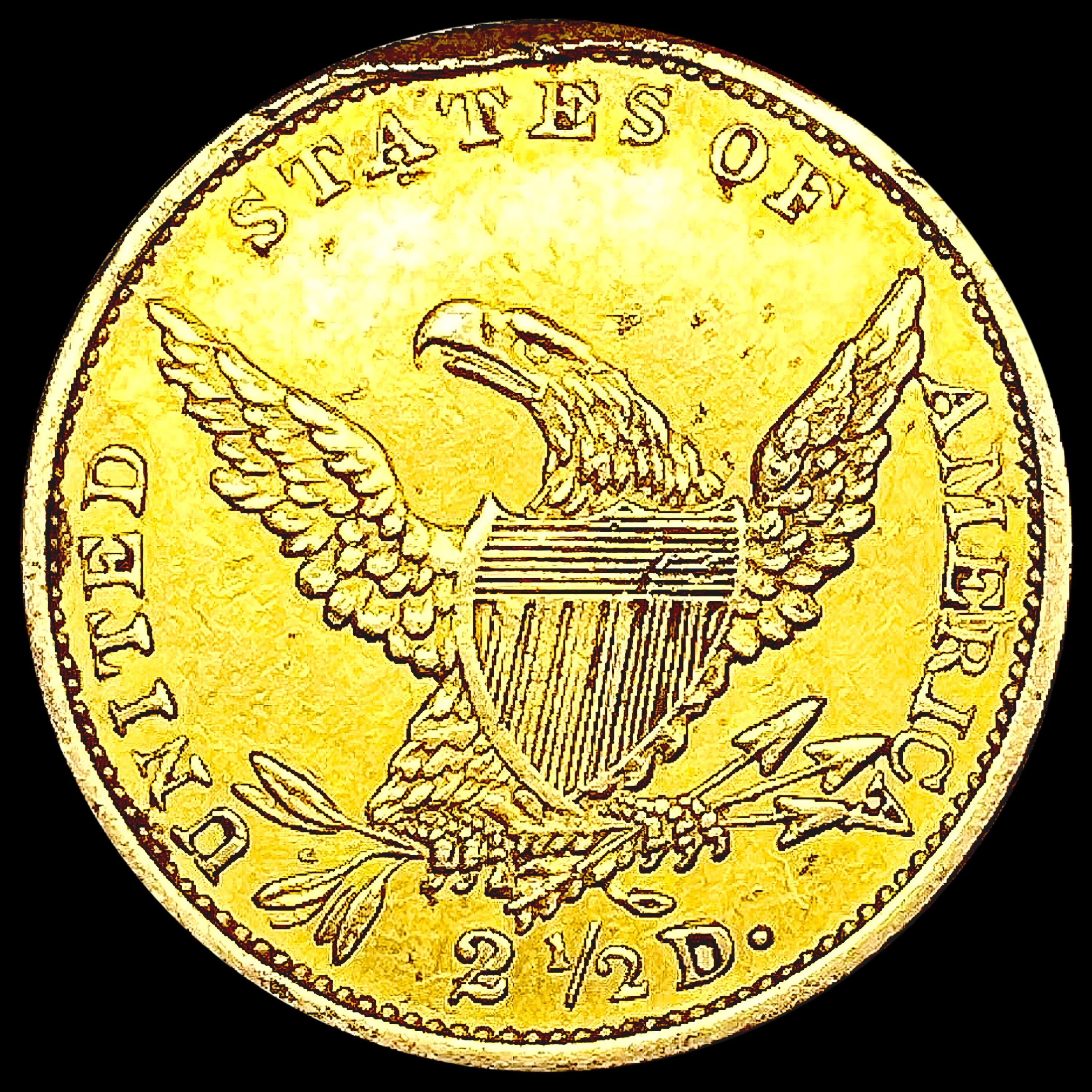 1837 $2.50 Gold Quarter Eagle CLOSELY UNCIRCULATED