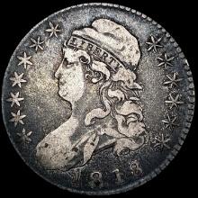 1818/7 Capped Bust Half Dollar NICELY CIRCULATED