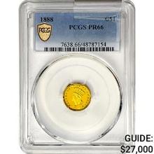 1888 Rare Gold Dollar PCGS PR66