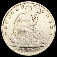 1853 Arws & Rays Seated Liberty Half Dollar ABOUT