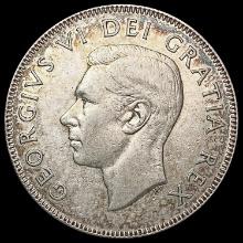 1948 Canada Half Dollar CLOSELY UNCIRCULATED
