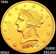 1846 $10 Gold Eagle UNCIRCULATED