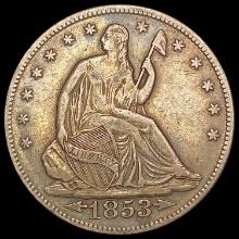 1853 Seated Liberty Half Dollar NEARLY UNCIRCULATE