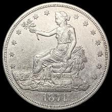 1874-S Silver Trade Dollar CHOICE AU