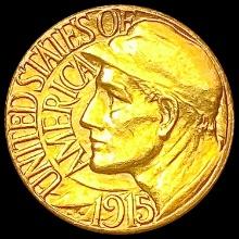 1915-S Pan-Pac Rare Gold Dollar CHOICE AU