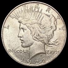 1922-D Silver Peace Dollar CLOSELY UNCIRCULATED