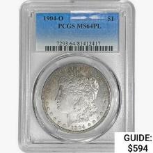 1904-O Morgan Silver Dollar PCGS MS64 PL