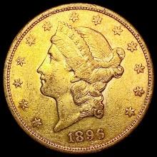 1896-S $20 Gold Double Eagle CHOICE AU