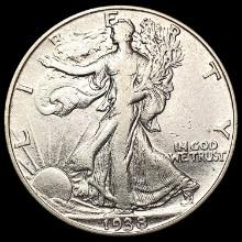 1933-D Walking Liberty Half Dollar CLOSELY UNCIRCU