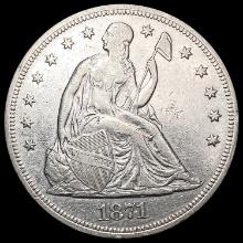 1871 Seated Liberty Dollar CLOSELY UNCIRCULATED