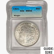 1921 Morgan Silver Dollar ICG MS65