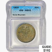 1925 Stone Mountain Half Dollar ICG MS63