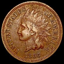 1866 Indian Head Cent NEARLY UNCIRCULATED