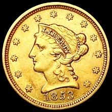 1853 $2.5 Gold Quarter Eagle CLOSELY UNCIRCULATED