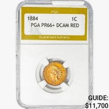 1884 Indian Head Cent PGA PR66+ DCAM RED