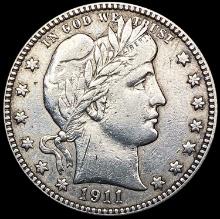 1911-D Barber Quarter CLOSELY UNCIRCULATED