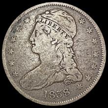 1838 Capped Bust Half Dollar NICELY CIRCULATED