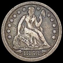 1853 Seated Liberty Dime NICELY CIRCULATED