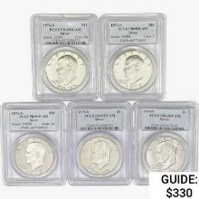 1972-1976 [5] Eisenhower Silver Dollar PCGS PR69 D