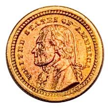 1903 .0484oz. Gold Jefferson Dollar UNC