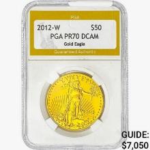 2012-W $50 1oz Gold Eagle PGA PR70 DCAM
