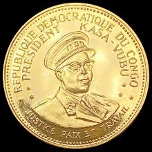1965 Congo Gold 25 Francs 0.2334oz GEM PROOF