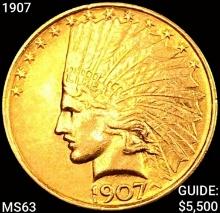 1907 $10 Gold Eagle