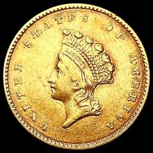 1854 Rare Gold Dollar CLOSELY UNCIRCULATED