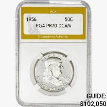 1956 Franklin Half Dollar PGA PR70 DCAM