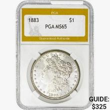 1883 Morgan Silver Dollar PGA MS65